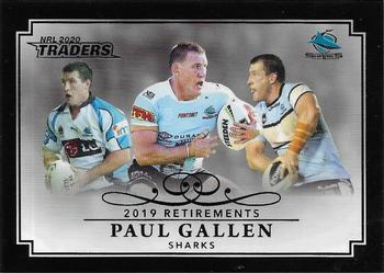 2020 NRL Traders - Retirements Parallel #RP 02 Paul Gallen Front